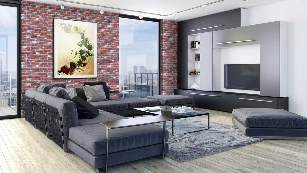 Stone Master  Retro Brick Smoke - Corner