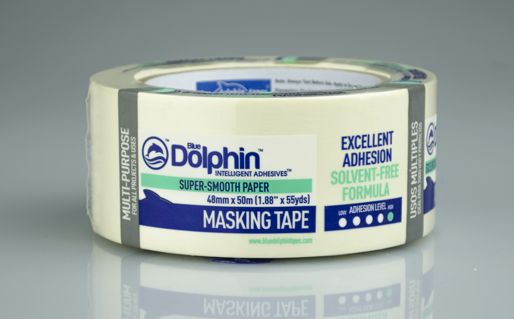 Blue Dolphin Painting Tape White - 48mm 50m