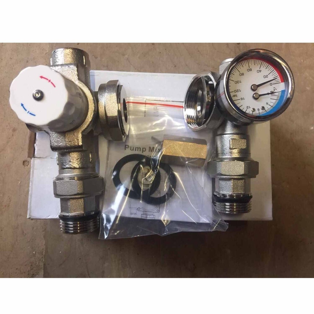 Pump mixer blending valve - set