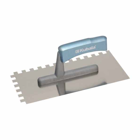 Stainless Steel Trowel, Notched - Kubala 0417 - 130X270Mm