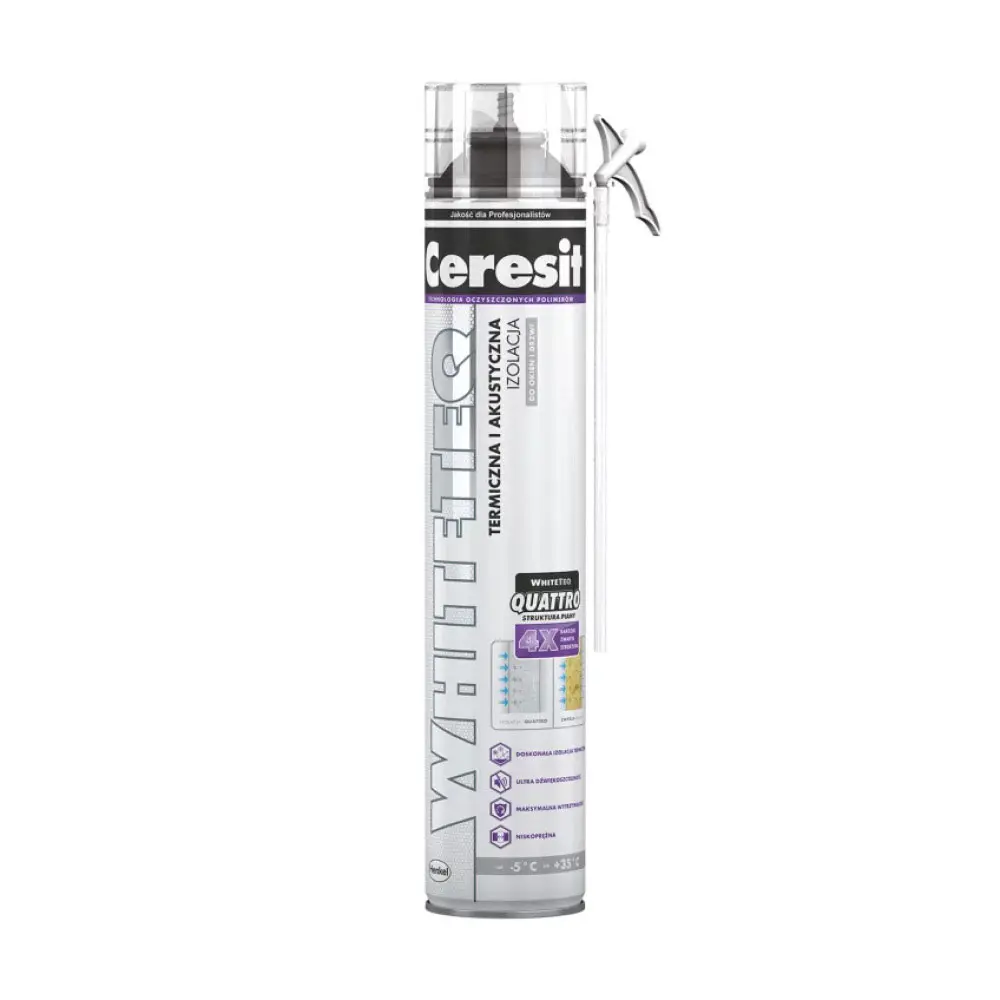 Ceresit WHITETEQ foam with hose - 750ml