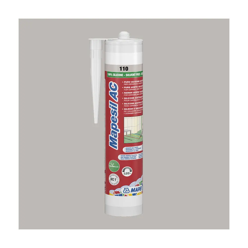 Mapei sanitary silicone 310ml - 110 manhattan