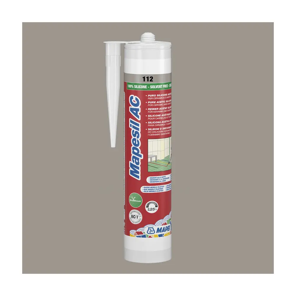 Mapei sanitary silicone 310ml - 112 titan