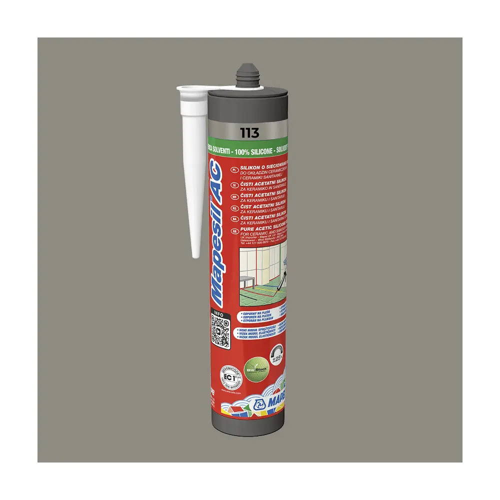 Mapei sanitary silicone 310ml - 113 grey