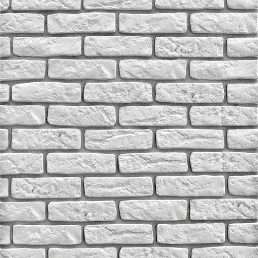 [110989] Stone Master  Loft Brick White - corner