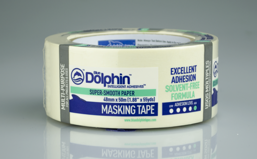 [101783] Blue Dolphin Painting Tape White - 48mm 50m