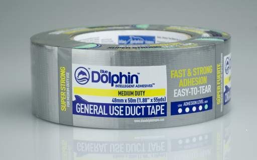 [101785] Blue Dolphin Duct Tape silver - 48mm x 10m