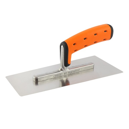 [113080] Smooth stainless steel trowel 'venice' - Solid 6035 - 90/110x240mm