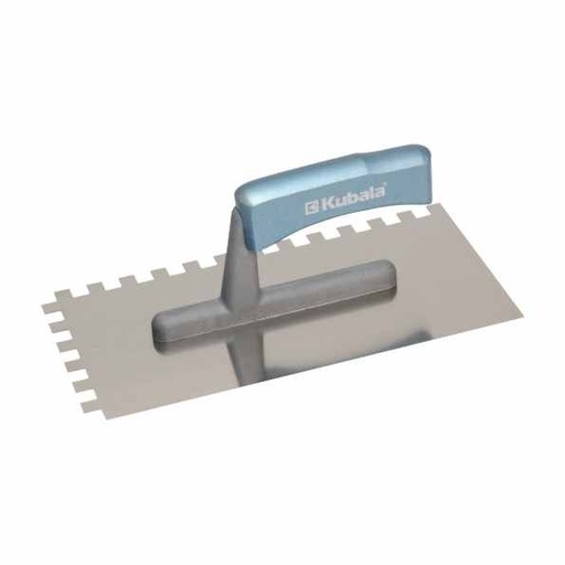 [110212] Stainless Steel Trowel, Notched - Kubala 0415 - 130X270Mm