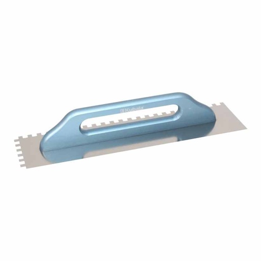 [110217] Stainless Steel Notched Trowel - Kubala 0410 - 130X480Mm