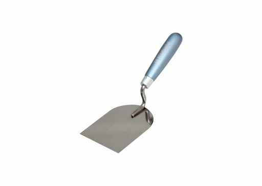 [110256] Kubala 0903 - Stainless Steel Stucco Trowel, Welded, Varnished Beech Handle 80 Mm