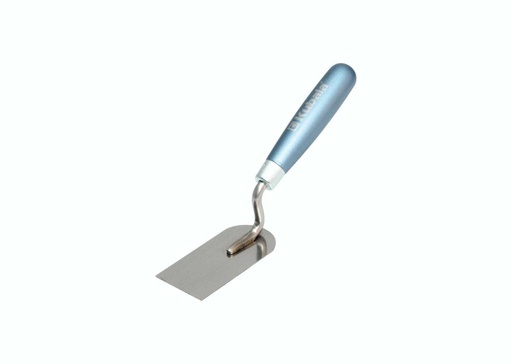 [110254] Kubala 0912 - Stainless Steel Stucco Trowel, Welded, Varnished Beech Handle 50 Mm