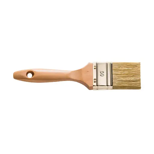[100842] KAEM Flat paint brush white bristle 40mm /0200-525140/