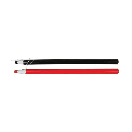 [100867] KAEM Glass and tile marker crayon red & black set /0790-400217/