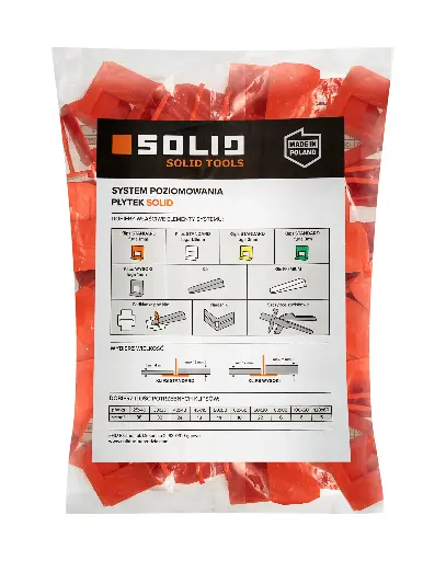 [113029] SOLID - leveling clips 1mm 100pcs /6358/
