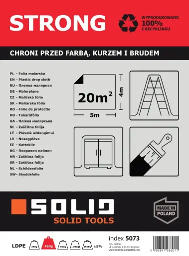 [113327] SOLID - translucent foil 450g 4x5m /5073/