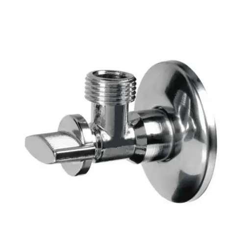 [102070] Stainless steel angled water isolating valve 1/2x1/2 - D59/L139