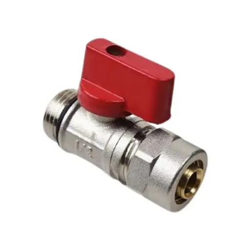 [102056] PEX Male isolation valve 16x1/2" - RED