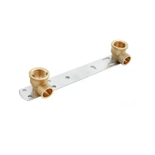 [102064] COPPER Concealed fixing bracket for exposed shower 15x1/2 150mm - J98