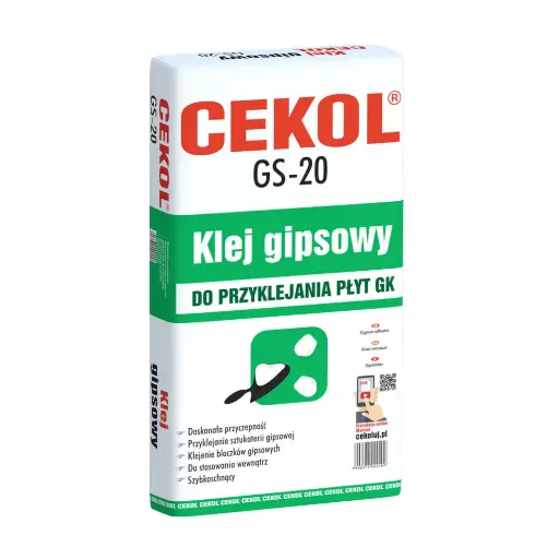 [100501] Cekol GS-20 gypsum adhesive - 20kg
