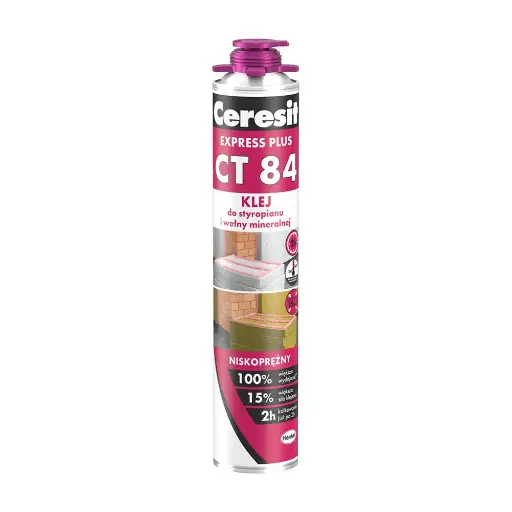 [110042] Ceresit - CT84 Express PU adhesive for EPS and wool – 850ml