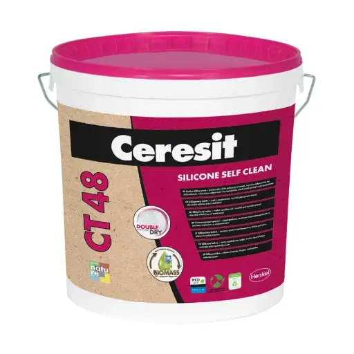 [112355] Ceresit CT48 silicone paint - TRANSPARENT base - 15L