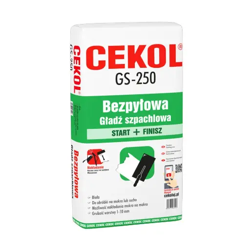 [100402] Cekol GS-250 Dustless Plaster Start+Finish 20Kg