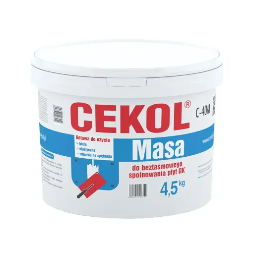 [110304] Cekol C-40M compound for tapeless plasterboard jointing - 4.5kg