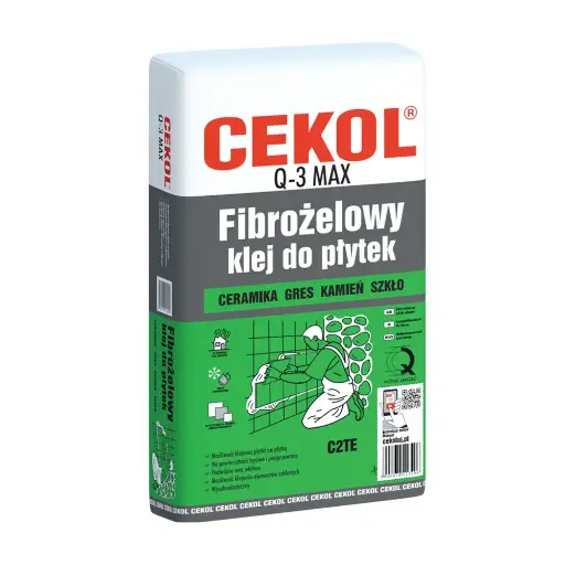 [112323] CEKOL Q-3 MAX FIBROGEL TILE ADHESIVE 20kg