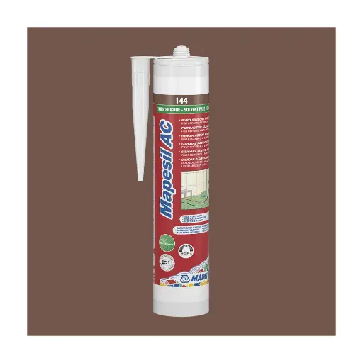 [103009] Mapei sanitary silicone 310ml - 144 checolate