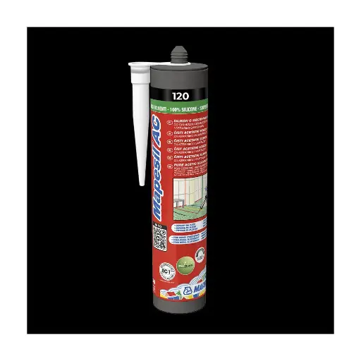 [101037] Mapei sanitary silicone 310ml - 120 black