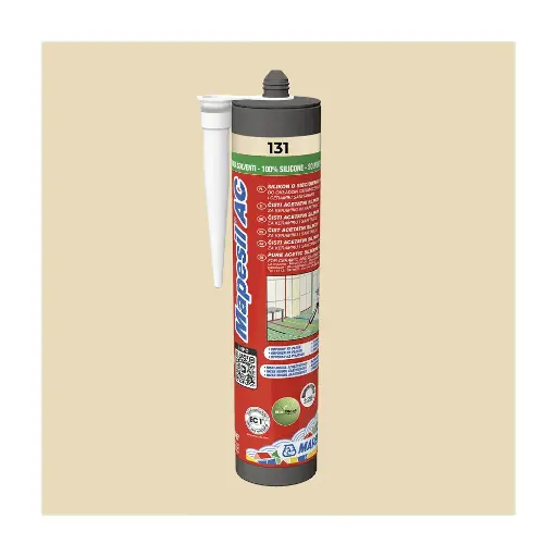 [101711] Mapei sanitary silicone 310ml - 131 vanilla