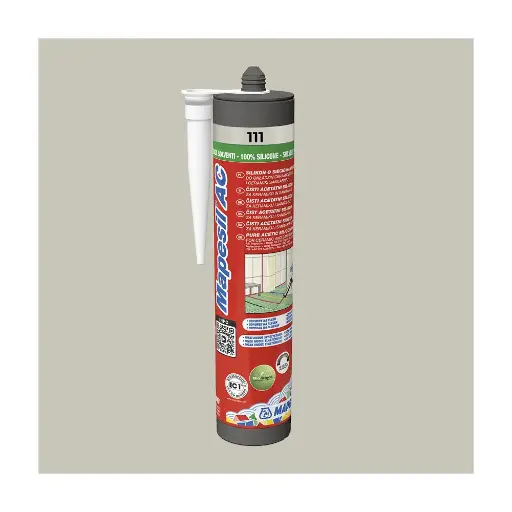 [101033] Mapei sanitary silicone 310ml - 111 silver
