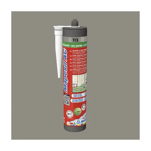 [101035] Mapei sanitary silicone 310ml - 113 grey